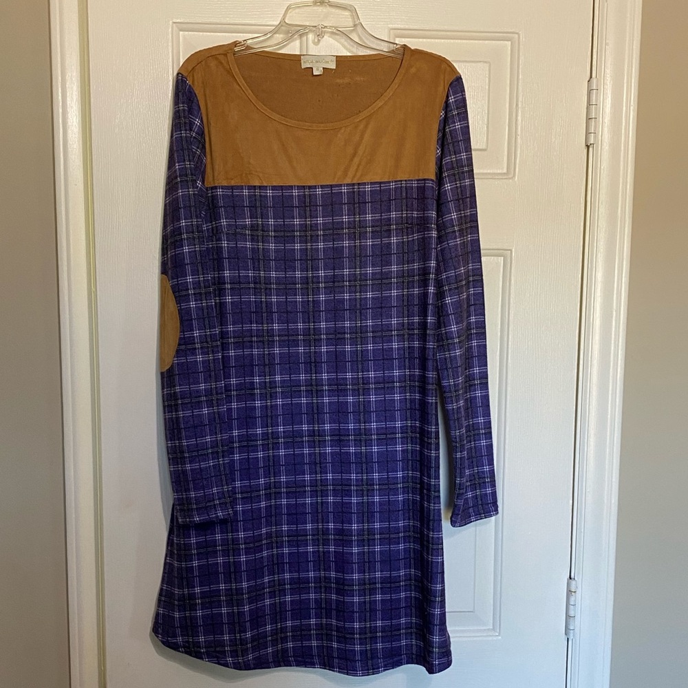 Simply Southern Purple Plaid Dress